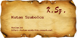 Kutas Szabolcs névjegykártya